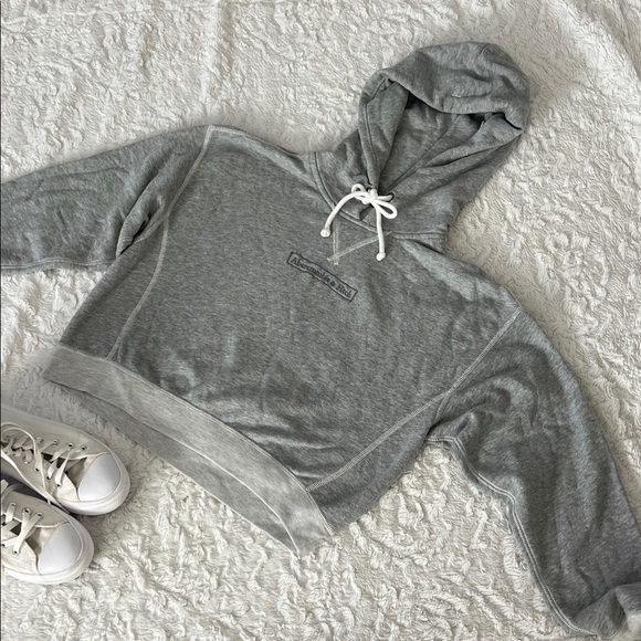 Abercrombie & Fitch Jackets & Blazers - Abercrombie & Fitch Heather Gray Hoodie